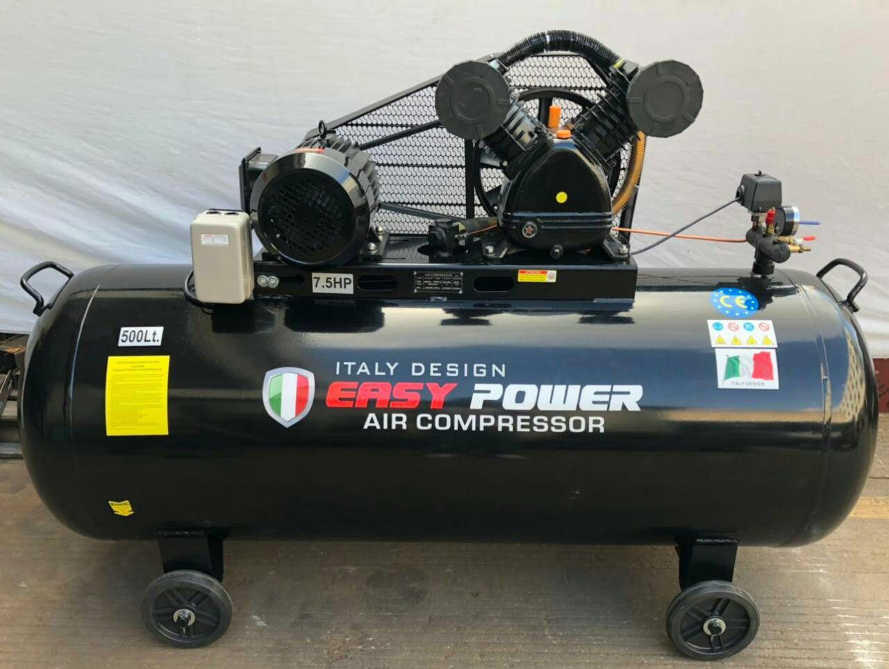 Industrial Air Compressor Uganda. 500 Litres Air Compressor Italy Design 380V (Three Pharse) 7.5HP for Sale in Kampala Uganda. Machine World Uganda, Leading Air Compressors Company in Uganda: Supplier, Importer, Distributor, Assembler and Installer of Domestic and Industrial Air Compression Equipment in Kampala-Uganda, East Africa: Kigali-Rwanda, Nairobi-Mombasa-Kenya, Juba-South Sudan, DRC-Congo, Tanzania. Machinery Uganda