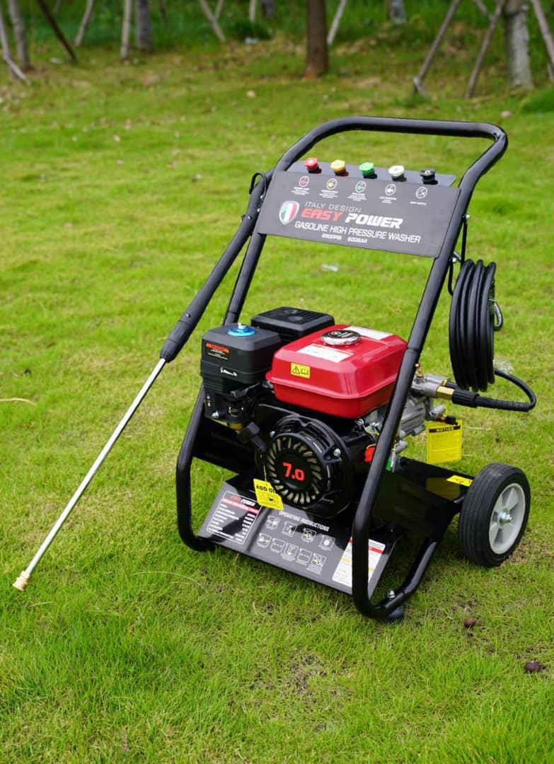 Petrol High Pressure Washer Uganda. Gasoline High Pressure Washer 3000 psi 7HP Easy Power Brand Italy Technology With All Accessories for Sale in Kampala Uganda. Machine World Uganda, Leading Cleaning Equipment Supply Company, Supplier, Importer, Distributor, Assembler and Installer of Domestic and Industrial Cleaning Machinery in Kampala-Uganda, East Africa: Kigali-Rwanda, Nairobi-Mombasa-Kenya, Juba-South Sudan, DRC-Congo, Tanzania. Machinery Uganda