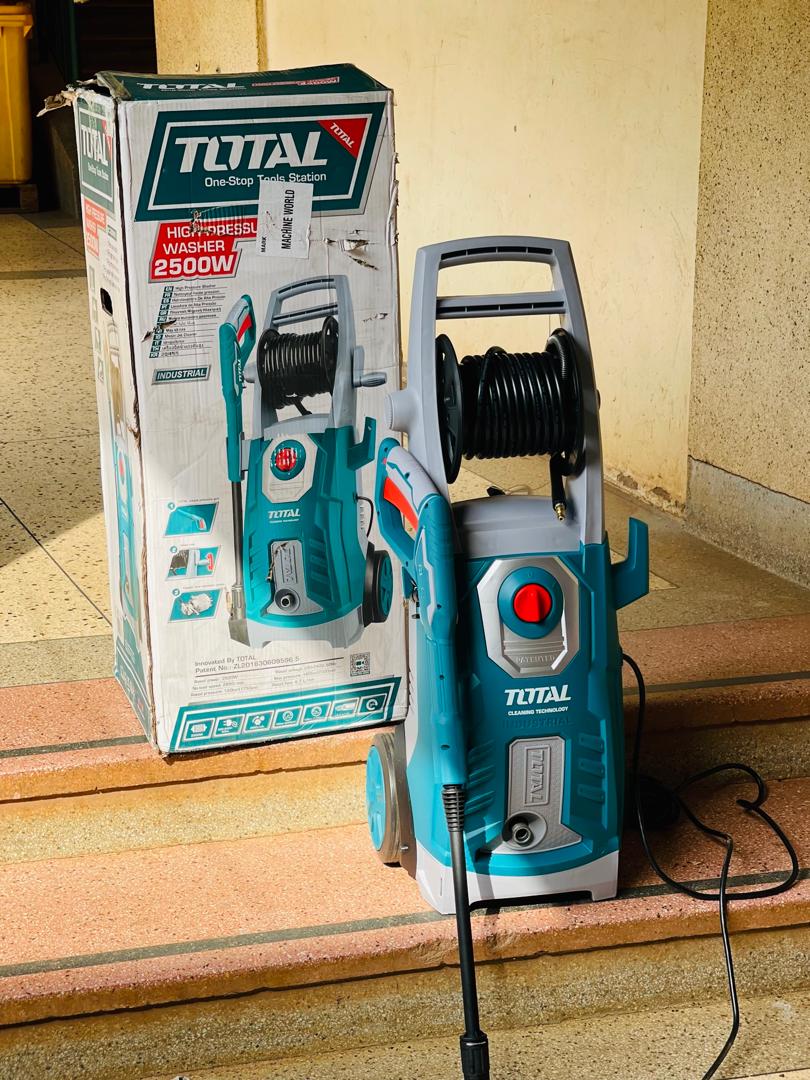 High Pressure Heavy Duty Washer Uganda. Total High Pressure Heavy Duty Washer 2500 Watts Electric for Sale in Kampala Uganda. Machine World Uganda, Leading Cleaning Equipment Supply Company, Supplier, Importer, Distributor, Assembler and Installer of Domestic and Industrial Cleaning Machinery in Kampala-Uganda, East Africa: Kigali-Rwanda, Nairobi-Mombasa-Kenya, Juba-South Sudan, DRC-Congo, Tanzania. Machinery Uganda