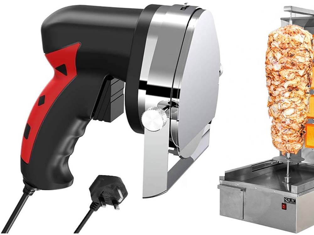 Electric Shawarma Slicing Machine for Sale in Kampala Uganda. Kebab Cutter/Kebab Slicer. Food And Beverage Preparation Equipment/Commercial Food Prep Equipment in Uganda. Commercial Kitchen Equipment, Hotel/Restaurant Equipment Supplier in Kampala Uganda, East Africa: Kigali-Rwanda, Nairobi-Mombasa-Kenya, Juba-South Sudan, DRC-Congo, Tanzania, Machinery Uganda