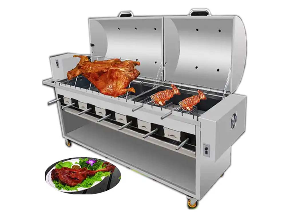 Automatic Charcoal Chicken Rotisserie for Sale in Kampala Uganda. Cooking Equipment/Commercial Food Cooking Equipment in Uganda. Commercial Kitchen Equipment, Hotel/Restaurant Equipment Supplier in Kampala Uganda, East Africa: Kigali-Rwanda, Nairobi-Mombasa-Kenya, Juba-South Sudan, DRC-Congo, Tanzania, Machinery Uganda
